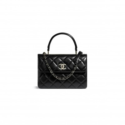 CHANEL TRENDY CC LAMBSKIN FLAP BAG A92236 Y60767 94305 (25*17*9cm)